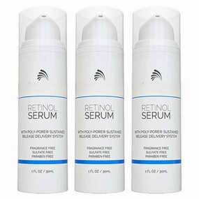Vibrjance Retinol Serum for Mature Skin, 0.1% Concentration, Anti-Aging Facial Treatment for 50  (Size, 3 Bottles)