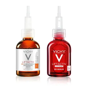 Vichy LiftActiv Vitamin C Serum For Face, Brightening Serum With Pure Vitamin C   Hyaluronic Acid   Vitamin E, Reduces Fine Lines, Smooths Skin Texture, Improves Radiance, Anti Aging