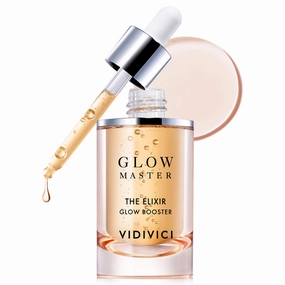 VIDIVICI Glow Master The Elixir Booster - Anti-Aging Serum with Manuka Honey and Royal Jelly - For Soft & Dewy Skin – Honey Glow Healthy Skin – Makeup Booster Ampoule, 1.01 fl.oz.