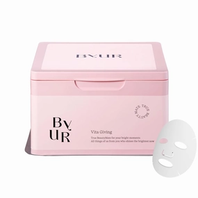 Vita Giving Daily Aqua Serum Mask (30 Count) Hydrating Moisturizing Face Mask, Dark Spot & Hyperpigmentation Treatment, Brightening Dull Dry Skintone, Pore Tightening, Vegan K-Beauty Skincare