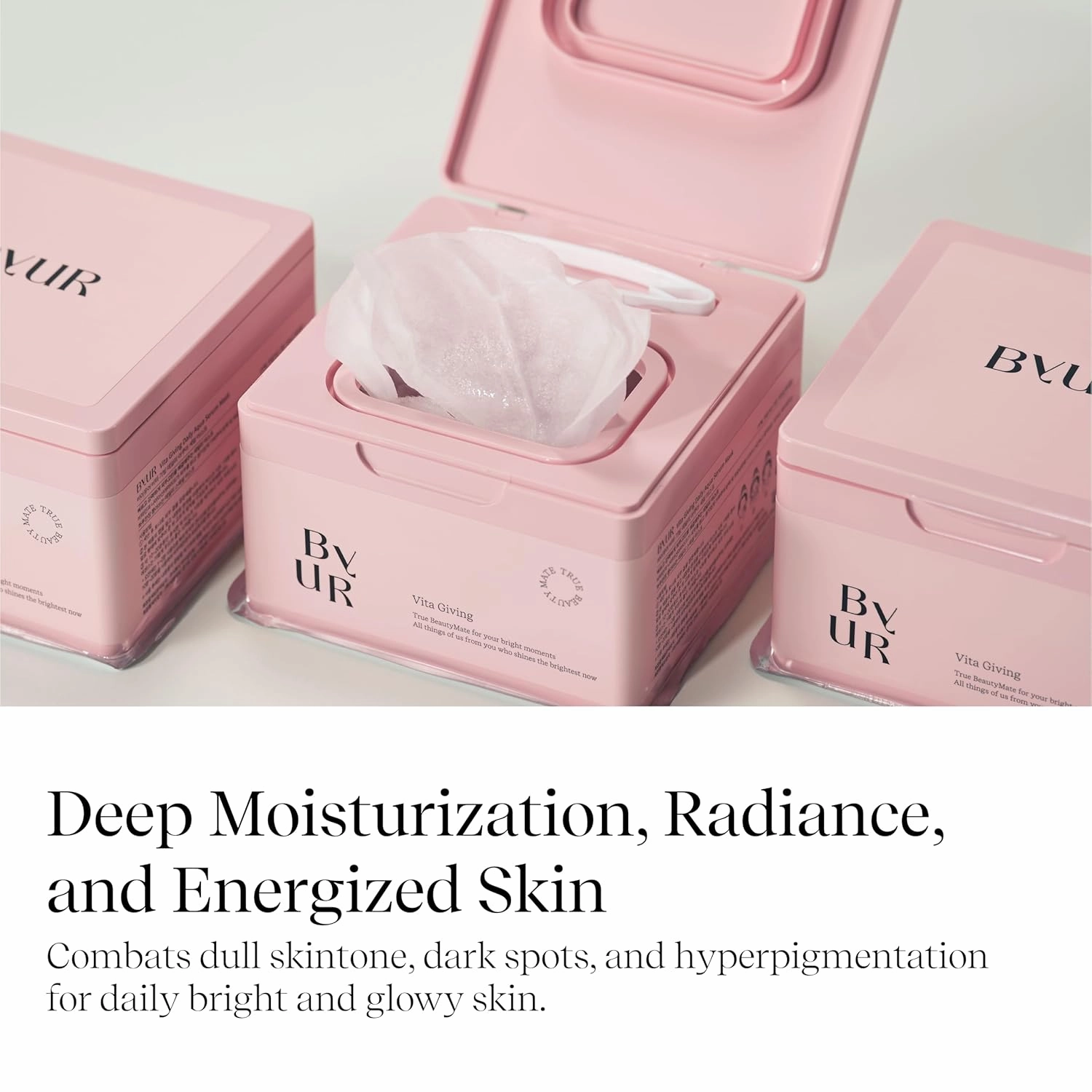 Vita Giving Daily Aqua Serum Mask (30 Count) Hydrating Moisturizing Face Mask, Dark Spot & Hyperpigmentation Treatment, Brightening Dull Dry Skintone, Pore Tightening, Vegan K-Beauty Skincare
