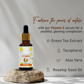 Vita.min E Se.rum (30 ml) A.ntiA.ging F.ac.ial S.eru.m with 100% Natural Vitamin E Hyaluronic Acid and Green Tea Extract Moisturizes and Nourishes Skin