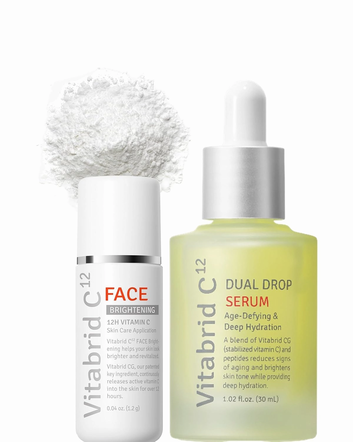 VITABRID Dual Drop Serum   Vitamin C Boost Powder for Face with Niacinamide Bundle