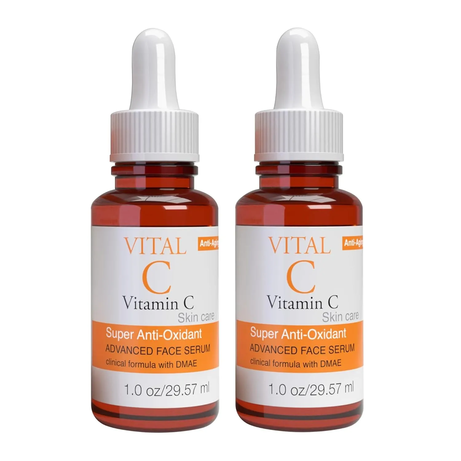 Vital-C Vitamin C Serum for Face | Light Moisturizer | Skin Firming | Boosts Collagen | Boost Skin Collagen, Hydrate & Plump Skin, Anti Aging, Wrinkle & Antioxidant Face Serum, 1 1 Fl Oz (Pack of 2)
