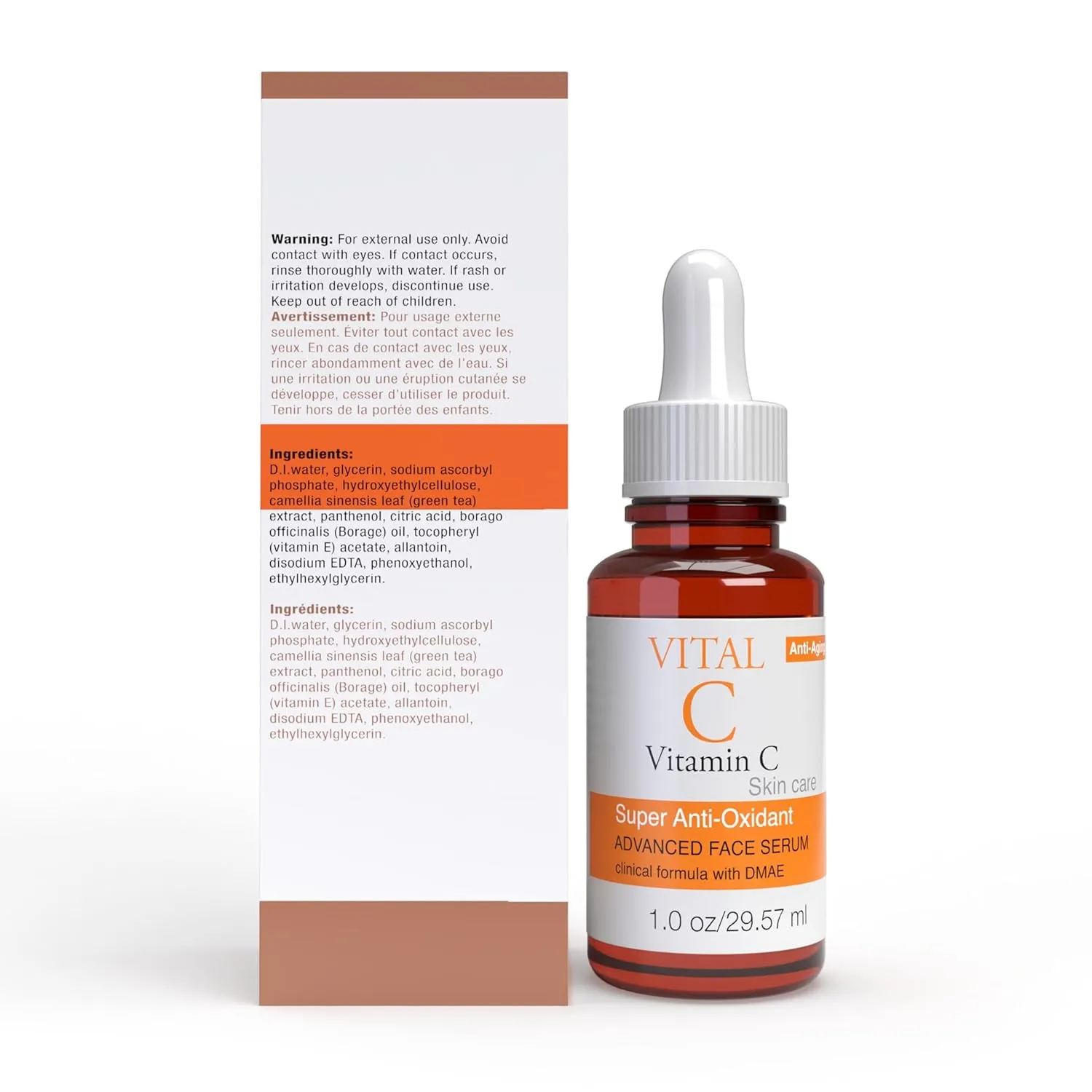 Vital-C Vitamin C Serum for Face | Light Moisturizer | Skin Firming | Boosts Collagen | Boost Skin Collagen, Hydrate & Plump Skin, Anti Aging, Wrinkle & Antioxidant Face Serum, 1 1 Fl Oz (Pack of 2)