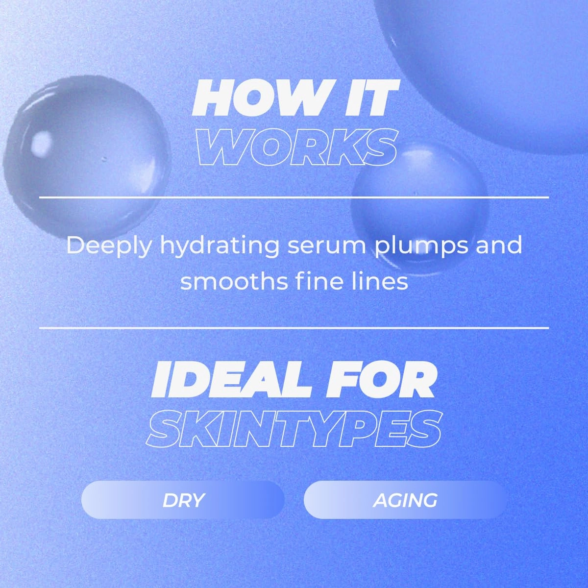 Vitamasques Hydrate & Plump Hydrating Face Serum - Lightweight Intense Hydrating Serum - 1.01 Fl Oz