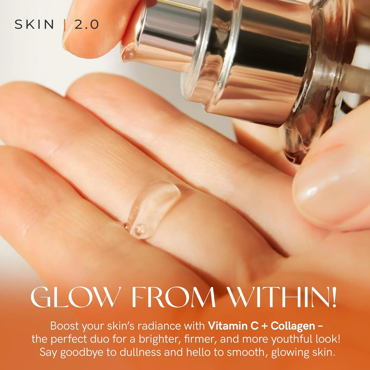 Vitamin C & Collagen Serum & Day Cream Set - Anti-Aging, Dark Spot Remover & Brightening - Dermatologist Tested Korean Skincare - Clean Beauty, Cruelty-Free, All Skin Types - 1.69 Fl. oz