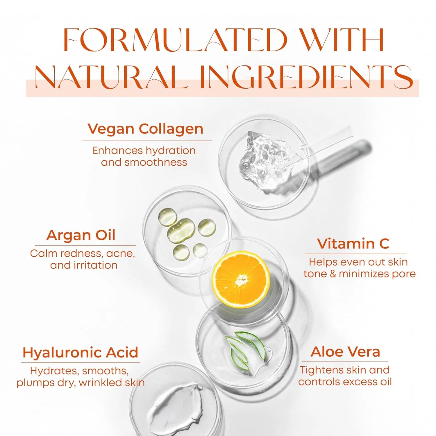 Vitamin C & Collagen Serum & Day Cream Set - Anti-Aging, Dark Spot Remover & Brightening - Dermatologist Tested Korean Skincare - Clean Beauty, Cruelty-Free, All Skin Types - 1.69 Fl. oz