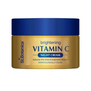 Vitamin C, E & Hyaluronic Acid Brightening Night Cream (With Science   Botanical Actives) | With Niacinamide, Bearberry Leaf & Cranberry Extracts | No Parabens and Silicone | 50 gm