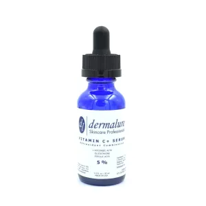 VITAMIN C SERUM 5% 1oz. 30ml Eye Treatment Skin and Face | Tri-Blend Formula with C Ferulic and Glutathione | Powerful Anti Oxidant Repair Serum for Erasing Wrinkles and Blemishes