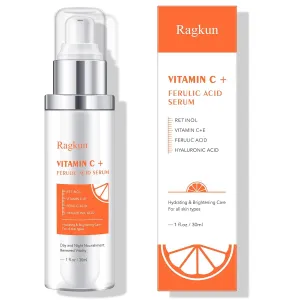 Vitamin C Serum, CE Ferulic Acid, Hyaluronic Acid, Retinol, Dark Spot Remover for Face Hydrate & Plump Skin Care Anti Aging Wrinkle Brightening-1 Fl Oz.