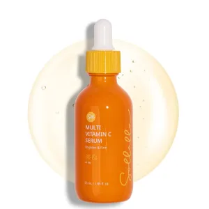 Vitamin C Serum for face with Hyaluronic Acid & Peptide - Glowing, Firming and Reduce wrinkles and Dark spots Hydrating Serum, 60.67% Kakadu Plum Extract, 8-Peptide Complex, 1.85oz