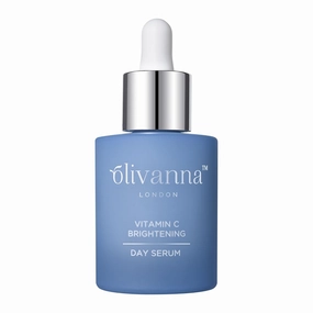 Vitamin C Brightening Day Serum - Face Serum with Hyaluronic Acid, Squalene, and Cornflower - Enhances Skin Suppleness - 1 oz