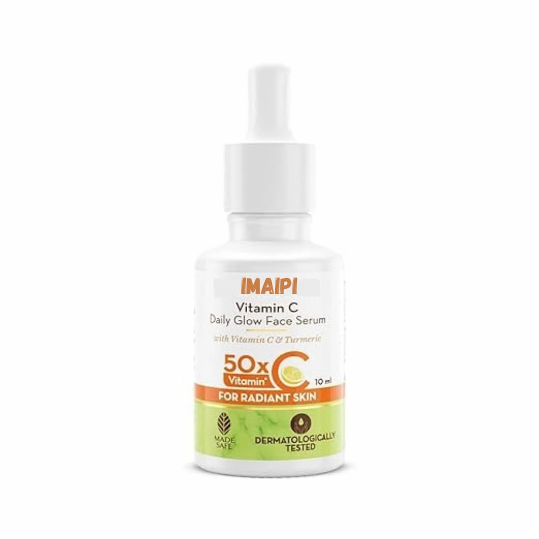 Vitamin C Daily Glow Face Serum, 50x Concentrated Formula, 10ml, With Turmeric and Niacinamide