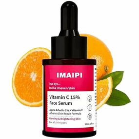 Vitamin C Face Serum 15%, Alpha Arb.utin 1%, Brightening & Anti-Aging Formula, 30ml