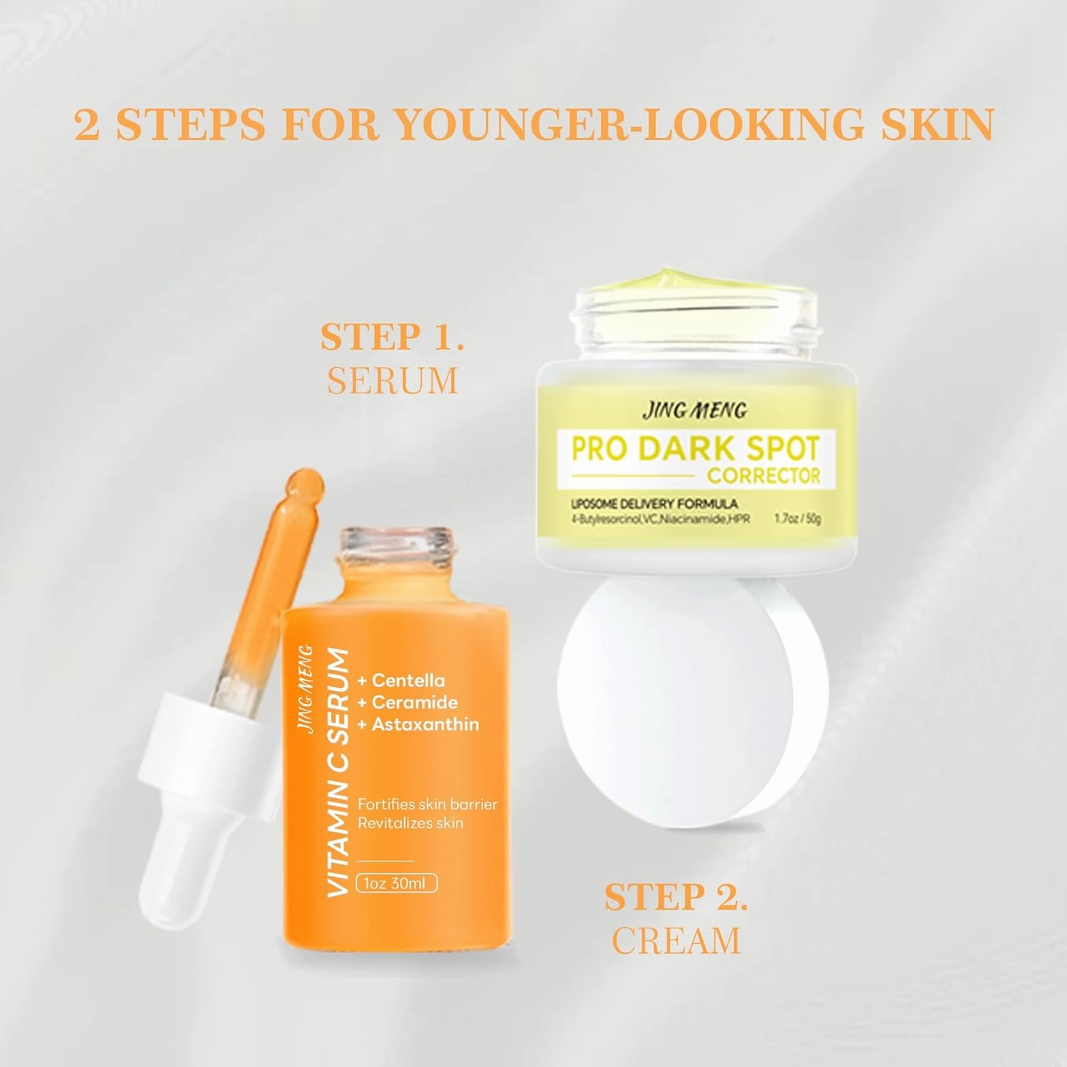 Vitamin C Liposomal Face Serum, Dark Spot Corrector, Instantly Calming, Soothing,Radiance Boosting Anti-Aging, Even Skin Tone with Centella Asiatica, Ceramide, Astaxanthin, Hyaluronic Acid