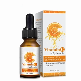Vitamin C Serum 20% E&Hyaluronic Acid Professional Facial Serum Advanced Facial Care Essence for Brightening, Hydrating, and Anti-Aging Serum