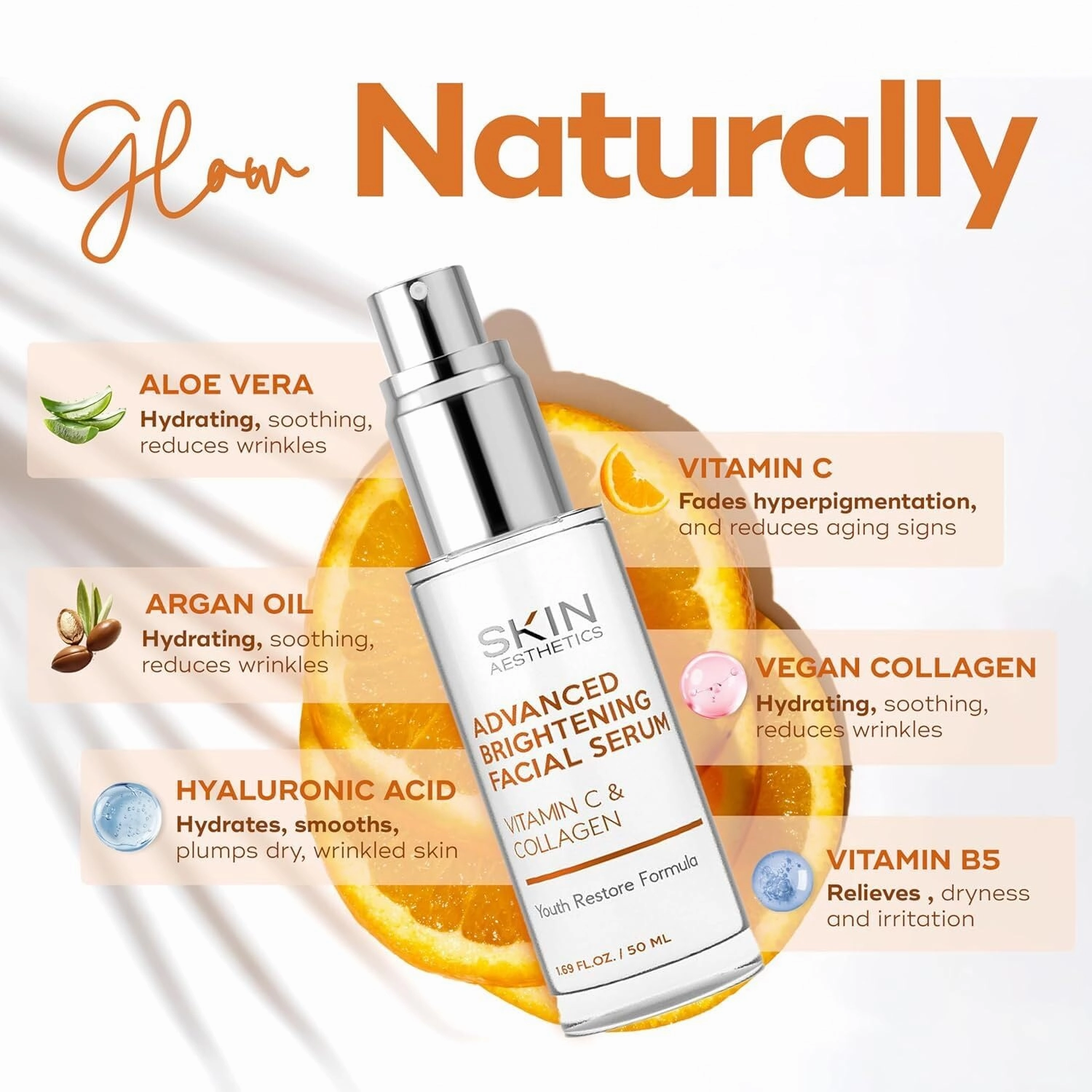 Vitamin C Serum   Moisturizer Skin Care Set - Dermatologist Tested - with Collagen to Brighten & Even Skin Tone - Anti-Aging & Acne Scar Treatment - Korean Skin Care - Clean Beauty, Cruelty-Free