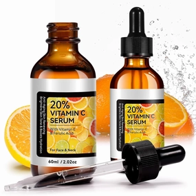 Vitamin C Serum,Anti Aging Facial Serum with Vitamin C,Reduce Dark Spots - Acne & Wrinkles, Brightening Serum, Even Skin Tone, Eye Area, Boost Skin Collagen,Hydrate & Plump Skin 60ml (2pcs)