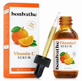 Vitamin C Serum for Face - Natural Anti-Aging Moisturizer for Soft & Smooth Skin, Brightening Serum for Dark Spot Remover - Hyaluronic Acid serum for face, Vitamin E, Wheatgerm Oil Formula - 2oz