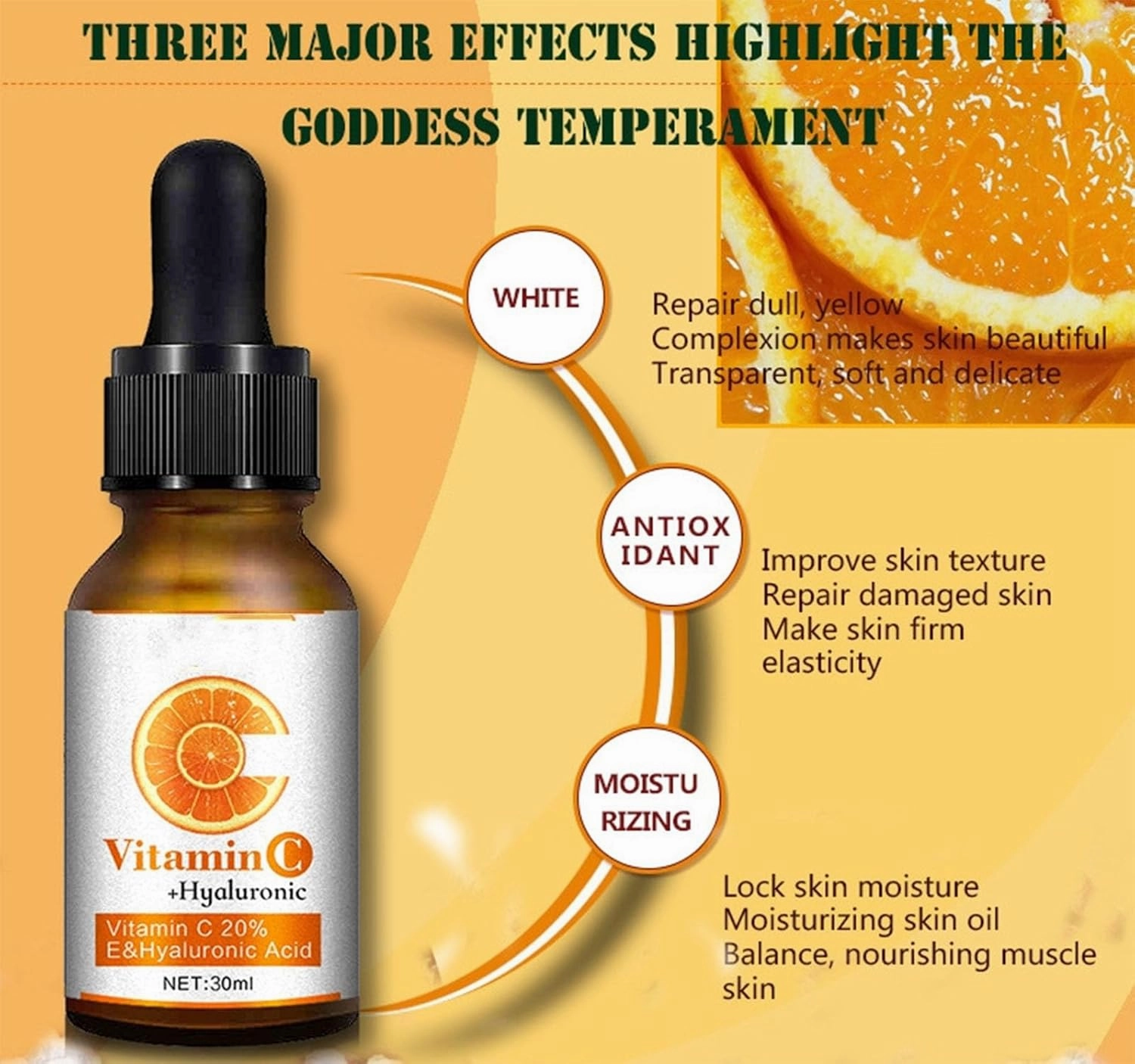 Vitamin C Serum For Face, Powerful 20% Vit C Serum, Brightening Anti-Aging Facial Serums, Reduces Dark Spots & Wrinkles, Combats Dry Skin, Facial Serums Skin Care Women/Men (2PC)