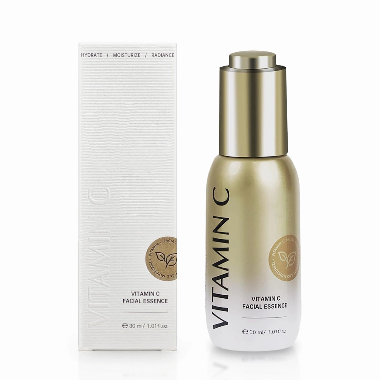 Vitamin C Serum for Face with Collagen & Hyaluronic Acid Brightening, Anti-Aging, Hydrating, Antioxidant Non-Greasy Facial Serum Essence 30ml/1.01 Fl, Oz