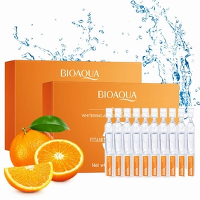 Vitamin C Serum for Face with Hyaluronic Acid – 1.5ml x 60PCS, Brightening Hydrating Facial Serum, Travel Size Skincare for Glowing Skin(3.04 Fl Oz (Pack of 2))