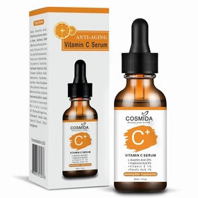 Vitamin C Serum for face with Hyaluronic Acid, Collagen Anti Aging Serum for Glow,Dark Spots,Acne,Wrinkle & Fine Lines,Korean Skincare Brightening Serum with Ferulic Acid Fragrance free 1fl.oz