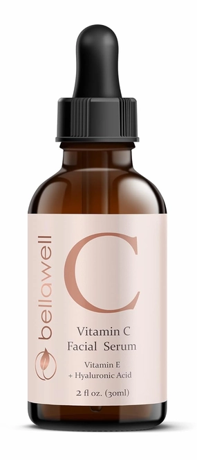 Vitamin C Serum for Face With Hyaluronic Acid, Vitamin E, Aloe Vera, and Jojoba oil 2 fl oz