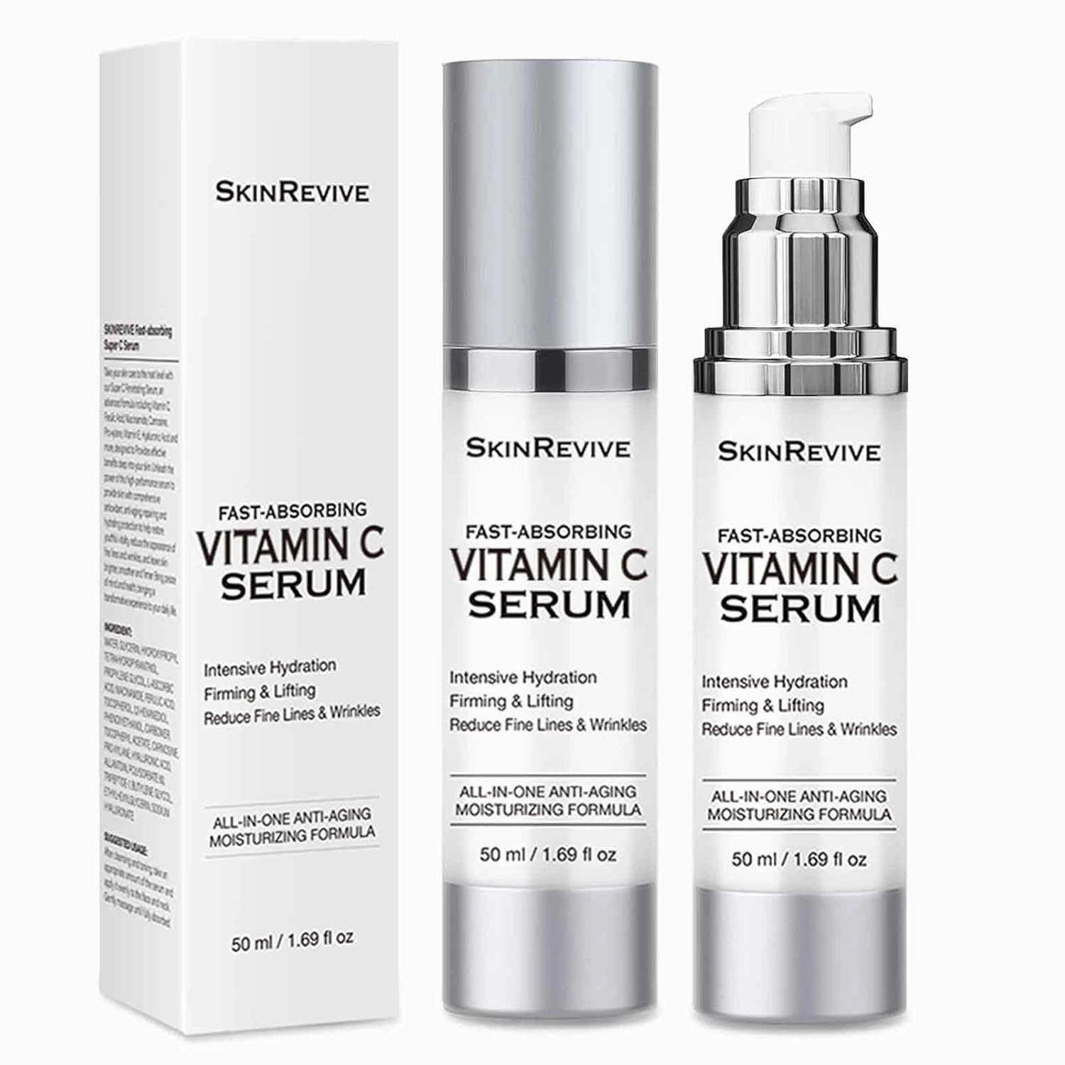 Vitamin C Serum for Women over 70, Super Vitamin Serum for Mature Skin Face Hydrates, Firms, Lifts, Targets Age Marks, Wrinkles and Smoothes Skin Texture 1.69 fl oz