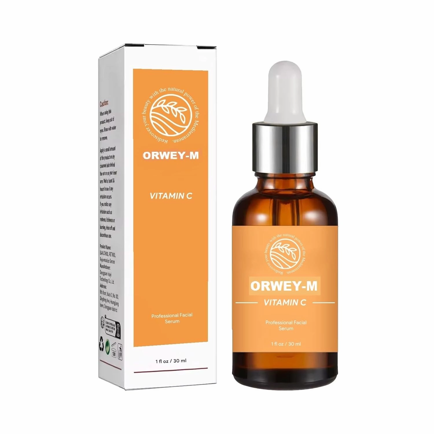 Vitamin C Serum with Hyaluronic Acid & Retinol | Anti-Aging & Brightening Face Treatment | 30 ml / 1 Fl Oz
