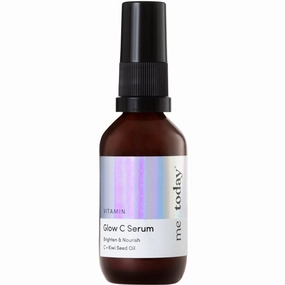 Vitamin Glow C Serum, 30ml, Brightening Antioxidant Face Serum with Vitamin C, Strawberry and Kiwi Seed, Vegan