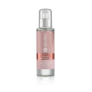 Wellness Premium Products Volumeplex Light Hydrating & Shine Serum for Fine Hair - Organic Cold-Pressed Hemp Seed Oil, Plant-Based, No Parabens, Color-Safe, UV/Heat Protection - 100ml