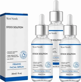 West Month Firming Facial Serum, Skincare Stock Solution, Reduce Fine Lines Skin-Skin Renew, Deep Wrinkle Repair Serum, Anti-Aging Facial Serum Suitable for All Skin Types (3PCS)
