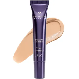 Westmore Beauty 60 Second Eye Effects Tinted Firming Gel - Instant Tightening Serum, Under-Eye Cream for Puffiness and Bags - Light to Medium, 0.33 Fl Oz (10 mL)