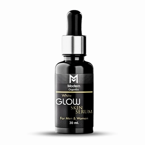 White Glow Skin Serum with Vitamin C – Brightening & Hydrating Face Serum for Men & Women | Niacinamide, Turmeric & Natural Extracts | 30ml