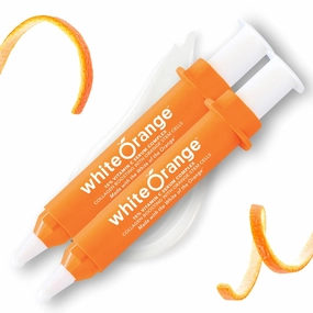 White Orange Only Vitamin C Serum Made with White Part of Orange, Anti Aging Serum, THDA Hyaluronic Acid Vitamin E OrangeStem®, Hydrating & Brightening Serum for Dark Spots Fine Lines & Wrinkles 2PK
