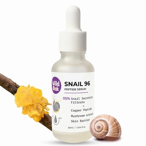 WildOak Advanced Korean Snail Mucin 96 Peptide Face Serum | Powerful Skin Barrier, Anti-Aging & Wrinkles | 72 Hours Skin Hydration | Korean Skincare