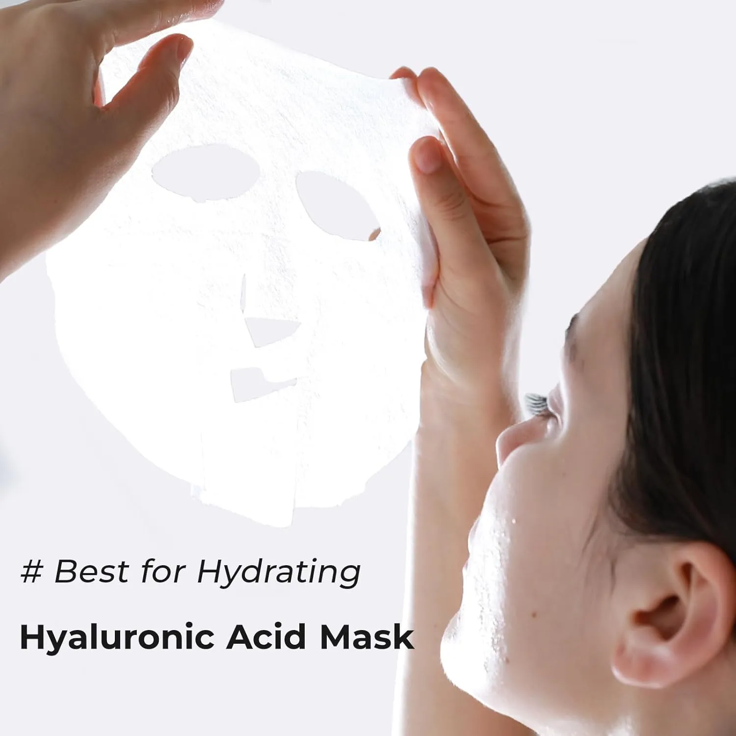  WIS  Hyaluronic Acid Face Mask 24 EA with Hyaluronic Acid Serum and Vitamin B5, Hydrating Facial Mask for Dry Skin, Anti-Aging Mask to Plump and Repair Dehydrated Skin, Safe on Sensitive Skin