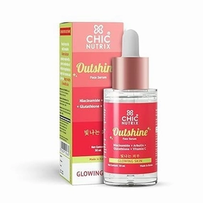 with Korean 2% Niacinamide   Glutathione   Vitamin C | Helps Brighten Dull Skin, Clears Dark Spots, Blemishes, Acne Marks & Pigmentation | Korean Glass Skin Serum - 30mL