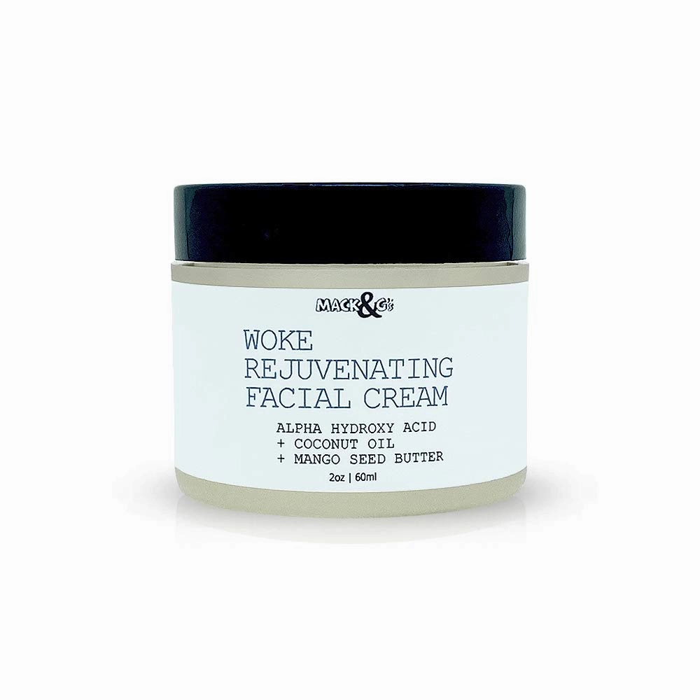 WOKE (Original) Face & Eye Cream for Puffiness and Dark Circles - Anti Aging w Alpha Hydroxy - Coconut Oil - Mango Seed Butter 2 oz | Birthday Zodiac Gift Idea