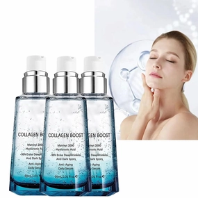 WOLWES Koran Collagen Boost Anti-Aging Serum, 3pcs - Anti-Wrinkle Firming Hyaluronic Acid Face Serum for Sensitive Skin