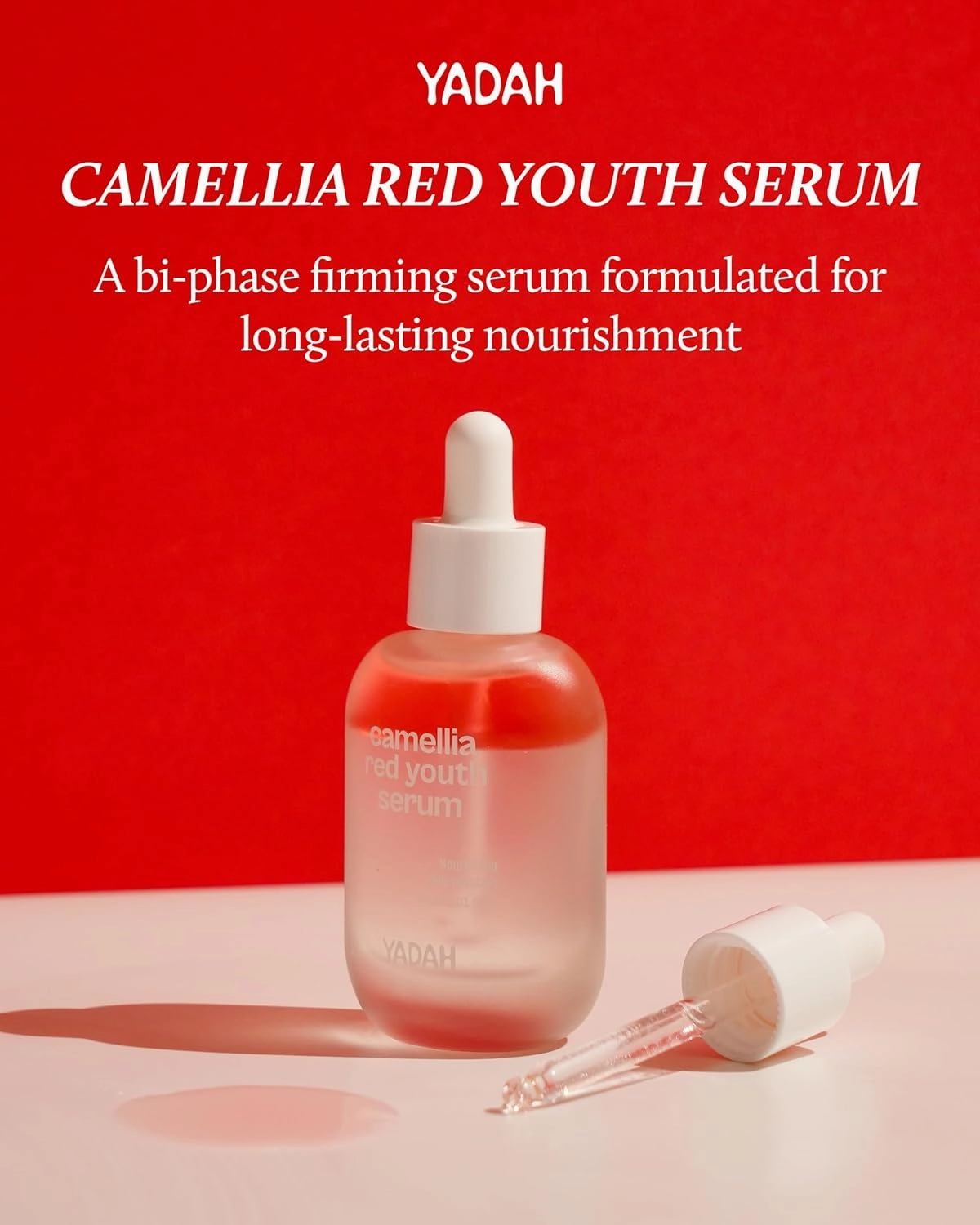 YADAH Camellia Red Youth Serum, Wrinkle care & Firming care Facial Serum with Bakuchiol and Camellia Oil, Hydrating & Skin Defense Treatment, For All Skin Types, 1.01fl oz