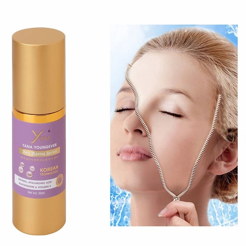 Yana Anti Aging Serum Vitamin C Serum Retinol Serum Hyaluronic Acid Serum Anti Wrinkle Highly Natural And Organic Serums Anti Aging & Wrinkle Facial Serum By Korean Technology