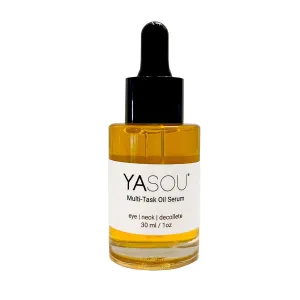 YASOU Vegan Multi-Task Oil Serum (1oz) | 2% Bakuchiol | Hydrating Face Oil | Diminishes Dark Circles & Puffiness | Reduces fine Lines & Wrinkles | Skin Friming | Anti-Aging | Handmade