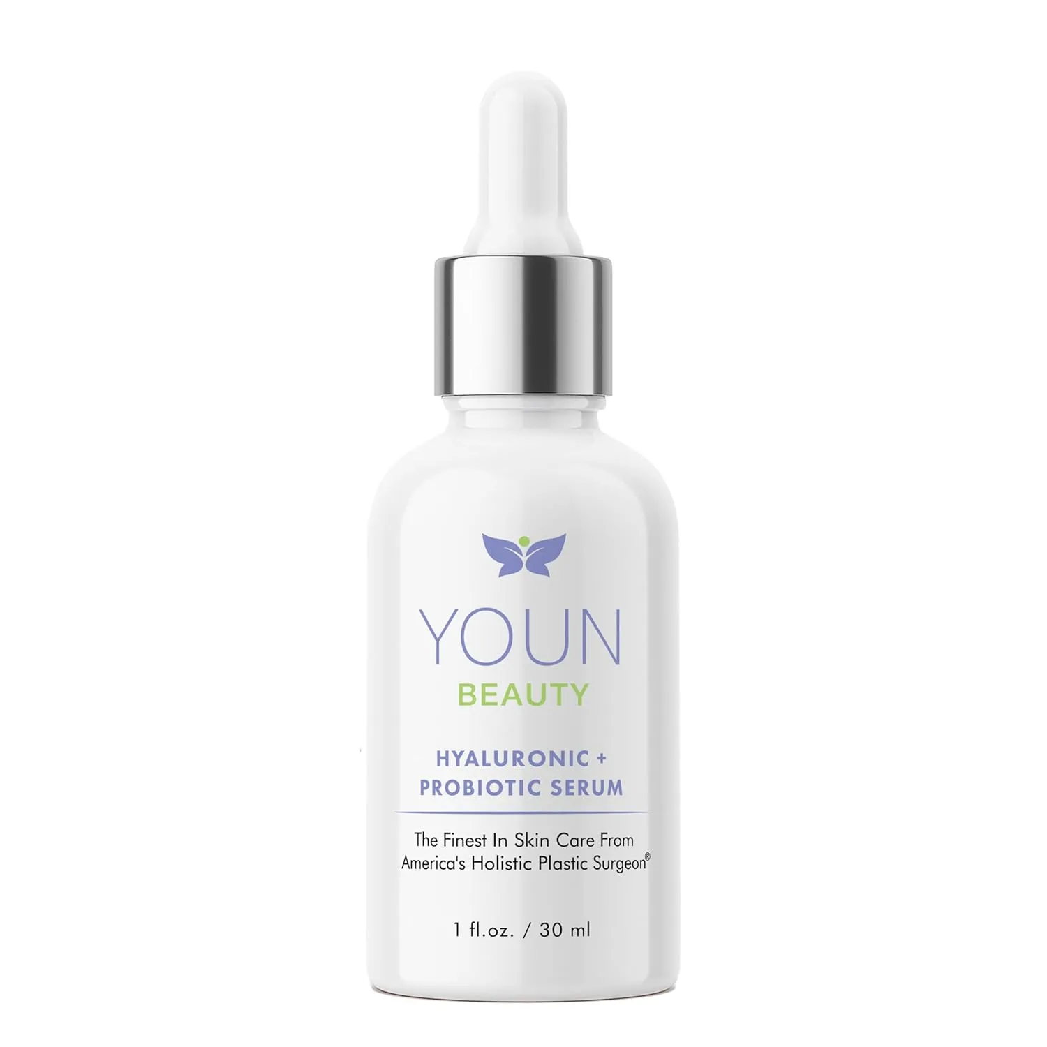 YOUN Beauty Hyaluronic   Probiotic Face Serum by Dr. Anthony Youn, 30 ML – For Intense Hydration, Radiance Boost, & Skin Renewal – Contains Plant-Based Hyaluronic Acid, Yogurt Extract, Vitamins C & E
