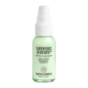 Youth To The People Superfood Skin Drip Face Serum (1 fl oz), Strengthens Skin Barrier   Evens Skin Tone, 5% Niacinamide, Kale, Peptides, Ceramides, Boosts Glow, Vegan