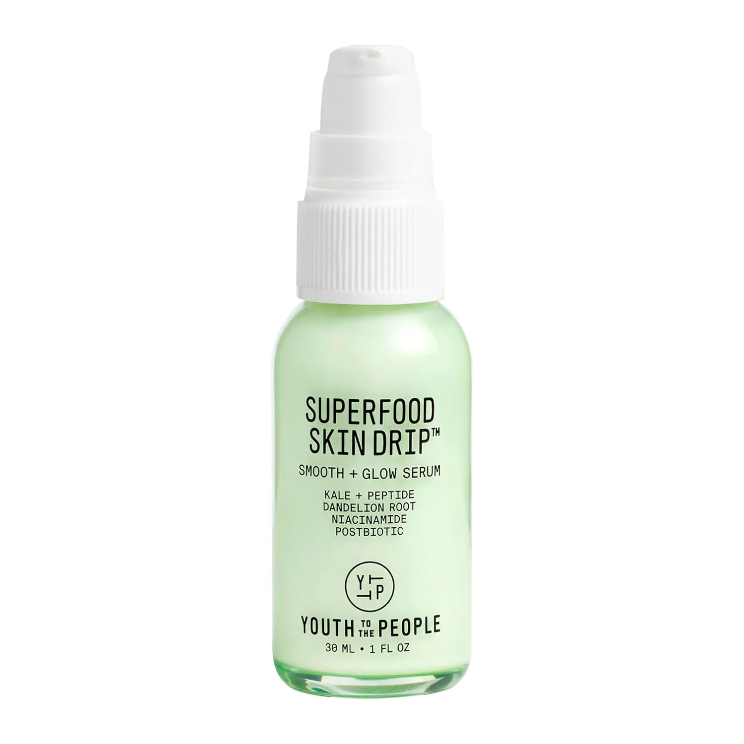 Youth To The People Superfood Skin Drip Face Serum (1 fl oz), Strengthens Skin Barrier   Evens Skin Tone, 5% Niacinamide, Kale, Peptides, Ceramides, Boosts Glow, Vegan