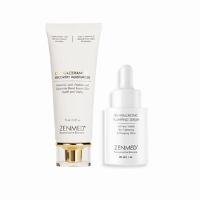 ZENMED Anti-Aging   Calming Duo with B5 Hyaluronic Plumping Serum, Omegaceramide  Recovery Moisturizer