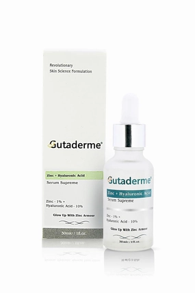 Zinc 1%   Hyaluronic Acid 10% - Advanced Anti-Aging Serum for Face -Balance Oily Skin, Minimizes Pores & Smooths Fine Lines - Deep Hydration Serum for All Skin Types - 1 fl oz